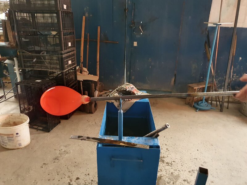Atelier de sticla suflata manual